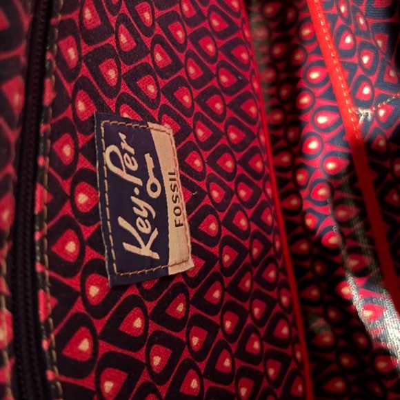 FOSSIL FLORAL SATCHEL SHOULDER BAG - Picture 8 of 11